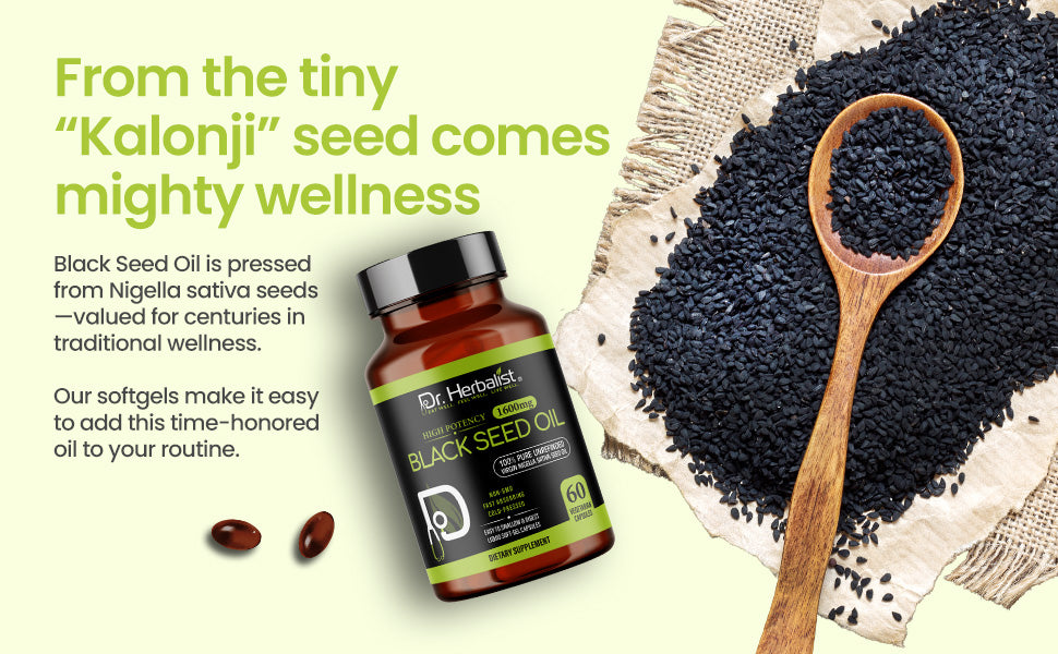 Black Seed Oil Capsules 1600mg — feature 2