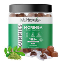 Dr. HERBALIST Moringa Gummies 30ct - Moringa Oleifera Tree of Life in Chewable Format | Supports Daily Nutrition & Antioxidant Wellness* | No Powder No Smoothie Required | Halal | Great Taste