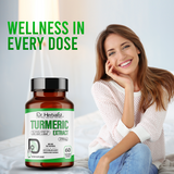 Dr. HERBALIST Turmeric Extract Capsules 250mg - Curcuma Longa Curcuminoid Concentrate | Supports Joint Comfort & Antioxidant Wellness* | Halal, Vegan | 60ct view 6