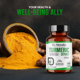 Dr. HERBALIST Turmeric Extract Capsules 250mg - Curcuma Longa Curcuminoid Concentrate | Supports Joint Comfort & Antioxidant Wellness* | Halal, Vegan | 60ct view 5