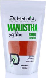 Dr. HERBALIST Manjishta Powder 200g - Pure Rubia Cordifolia (Indian Madder) with Purpurin & Alizarin | Supports Skin Clarity Complexion & Blood Wellness* | Halal, Vegan view 3