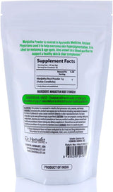 Dr. HERBALIST Manjishta Powder 200g - Pure Rubia Cordifolia (Indian Madder) with Purpurin & Alizarin | Supports Skin Clarity Complexion & Blood Wellness* | Halal, Vegan view 4