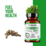 Dr. HERBALIST Fenugreek Extract Capsules 350mg - Trigonella Foenum-Graecum with Saponins & 4-Hydroxyisoleucine | Supports Digestive Comfort & Women's Wellness* | Halal, Vegan | 60ct view 3