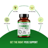 Dr. HERBALIST Fenugreek Extract Capsules 350mg - Trigonella Foenum-Graecum with Saponins & 4-Hydroxyisoleucine | Supports Digestive Comfort & Women's Wellness* | Halal, Vegan | 60ct view 4
