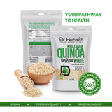 Dr. HERBALIST Quinoa 400g - Premium Chenopodium Quinoa with Complete Protein (All 9 Amino Acids) | Gluten-Free Ancient Grain for Daily Nutrition | Halal, Vegan view 2