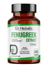 Dr. HERBALIST Fenugreek Extract Capsules 350mg - Trigonella Foenum-Graecum with Saponins & 4-Hydroxyisoleucine | Supports Digestive Comfort & Women's Wellness* | Halal, Vegan | 60ct