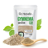 Dr. HERBALIST Gymnema Powder 200g - Pure Gymnema Sylvestre 'Sugar Destroyer' with Gymnemic Acids | Supports Metabolic Wellness* | The Taste-Blocking Test Included | Halal, Vegan view 1