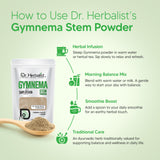 Dr. HERBALIST Gymnema Powder 200g - Pure Gymnema Sylvestre 'Sugar Destroyer' with Gymnemic Acids | Supports Metabolic Wellness* | The Taste-Blocking Test Included | Halal, Vegan view 6