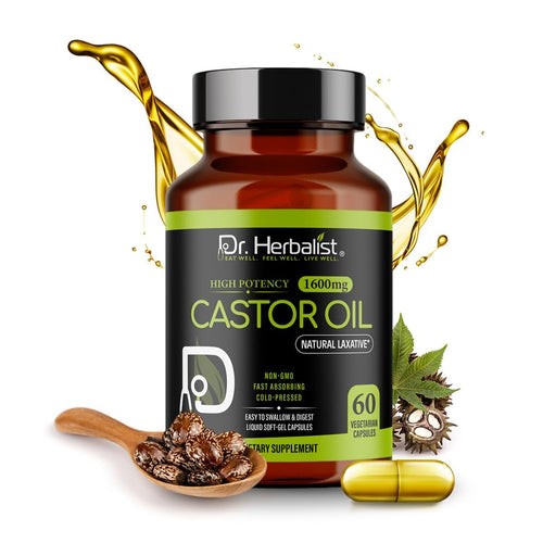 Castor Oil Capsules 1600mg