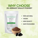 Dr. HERBALIST Shilajit Powder 200g - Himalayan Mineral Resin Powder with Fulvic Acid & 80+ Trace Minerals | Supports Energy Vitality & Stamina* | Bulk Value Size | Halal, Vegan view 6